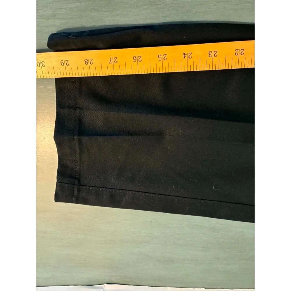 Lee Mens 31x30 Black Performance Dress Pants Flat‎ Front Career Office